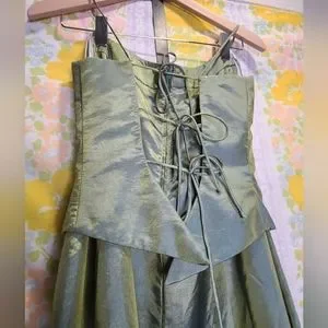 90s power dressing Blondie Nites 4521Bn Long Prom Dress Hunter / 3 main image 1
